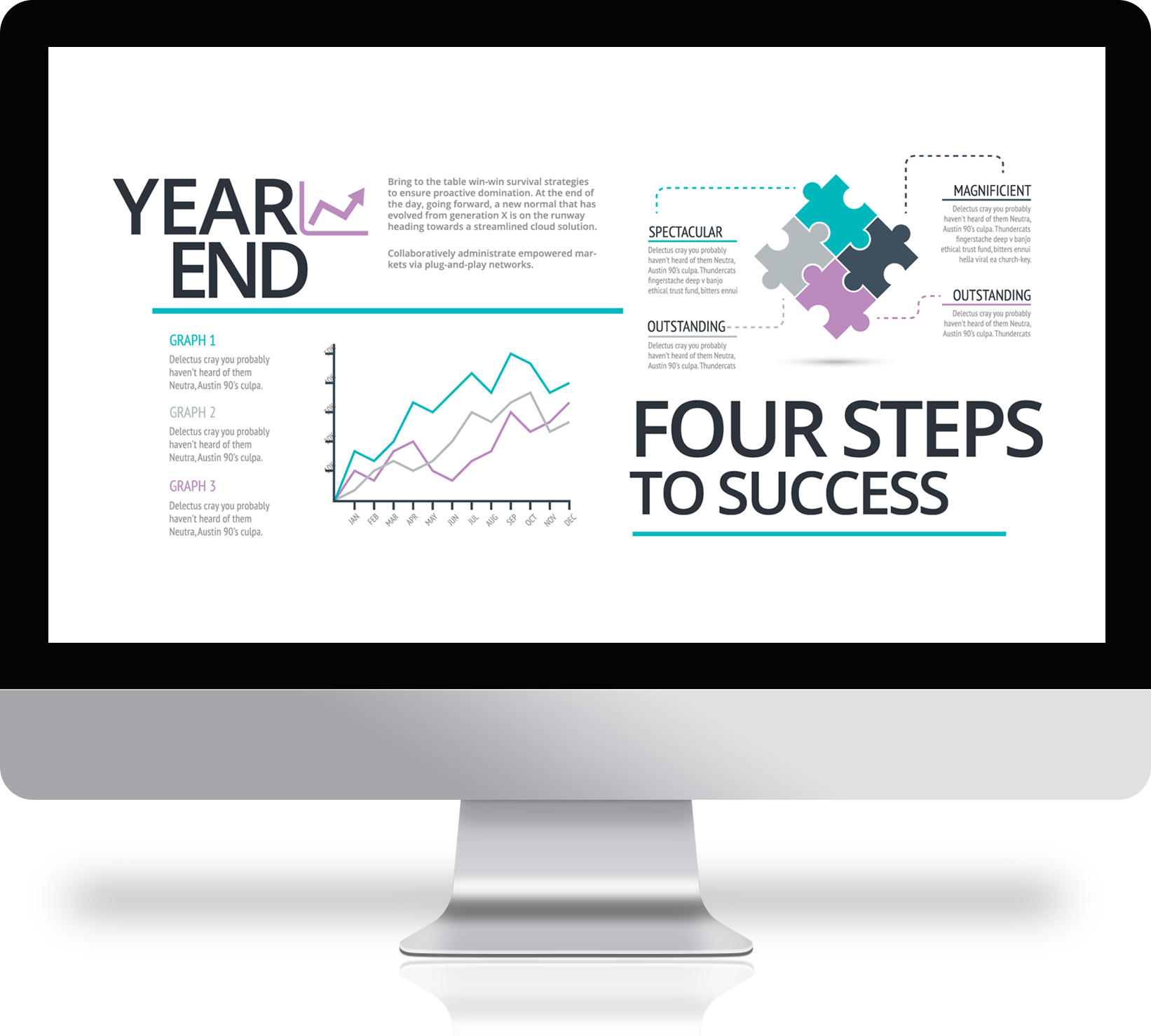 Computer Screen with Accounting Figures